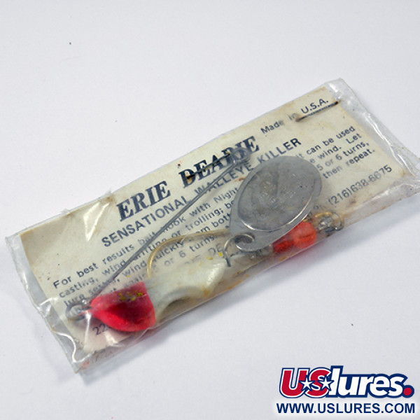   Erie Dearie Walleye Killer, 1/2oz Red / White spinning lure #2227