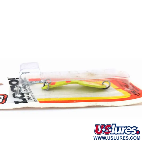 Luhr Jensen Loco 2 UV, 1/4oz Yellow / Red / Nickel fishing spoon #10000