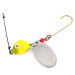 Vintage   Erie Dearie Top Dog, 1/2oz Nickel / Yellow spinning lure #10002