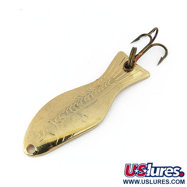 Vintage   Al's gold fish, 1/4oz Gold fishing spoon #10004