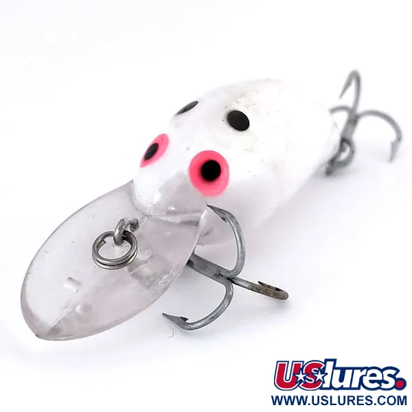 Vintage   Bomber model B 4A, 1/4oz Pearl fishing lure #10024