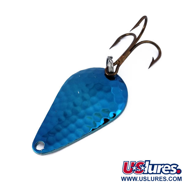   Acme Stee-Lee​, 1/2oz Hammered Nickel / Blue fishing spoon #10370