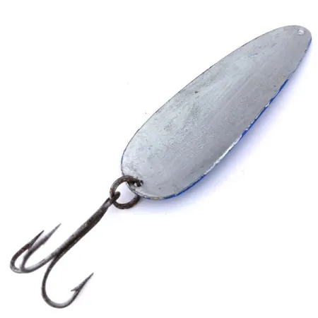 Vintage Eppinger Dardevle, 1oz Blue / White / Silver fishing spoon #10037