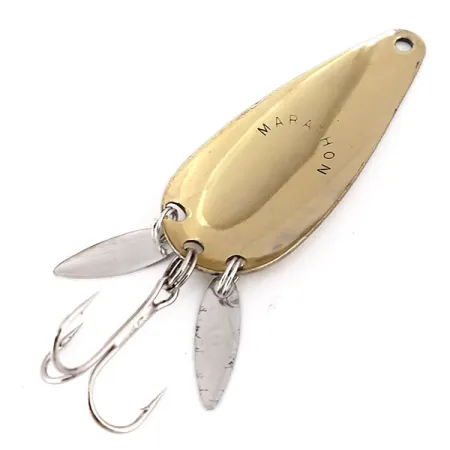 Vintage Marathon (with sonic blades), 2/5oz Gold fishing spoon #10043