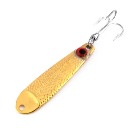 Vintage Hopkins Shorty 45, 1/2oz Hammered Gold fishing spoon #10047