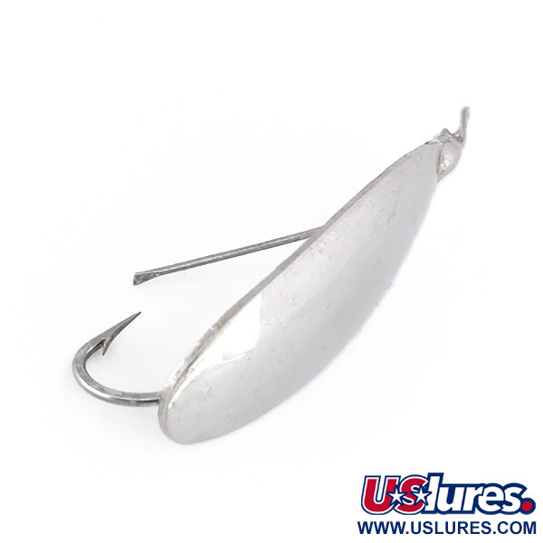 Vintage Weedless Johnson Silver Minnow, 3/16oz Silver fishing spoon #10052