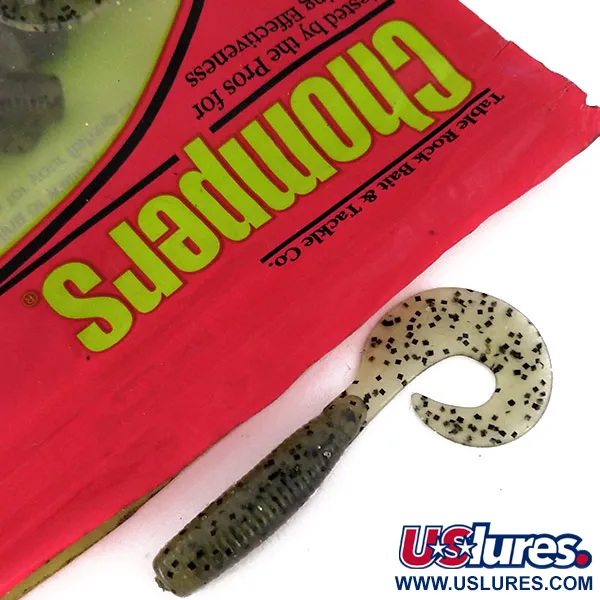 Chompers Single Tail Grub 13pcs, Pepper fishing #10067