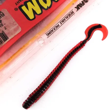 Zoom Super Salt Plus soft bait 18pcs, Red / Black fishing #10068