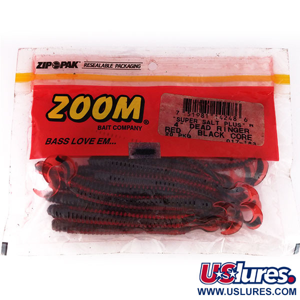   Zoom Super Salt Plus soft bait 18pcs,  Red / Black fishing #10068