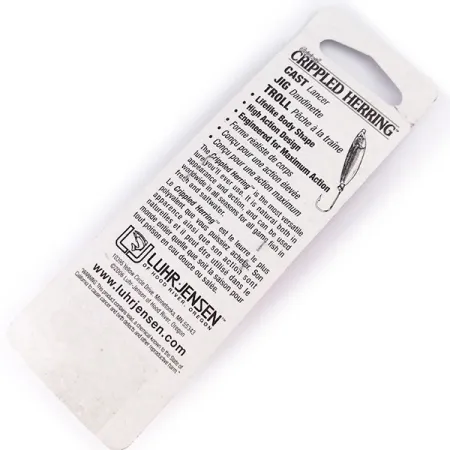 Luhr Jensen Crippled Herring, 1 1/2oz Pink Pearl fishing spoon #10071