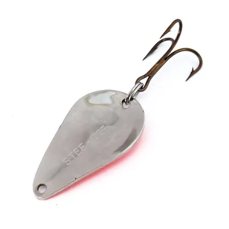 Acme Stee-Lee UV, 1/2oz Nickel / Orange fishing spoon #10371
