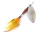 Vintage   Mepps Aglia Long 4 Dressed (with tail), 3/5oz Silver spinning lure #10073