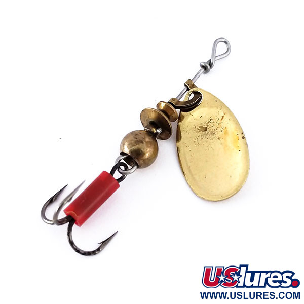 Vintage   Mepps Aglia 0, 3/32oz Gold spinning lure #10078