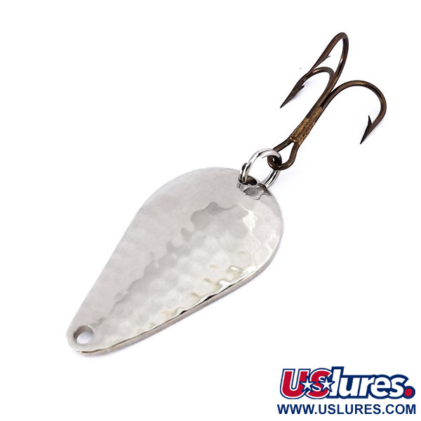   Acme Stee-Lee, 1/2oz Hammered Nickel fishing spoon #10091