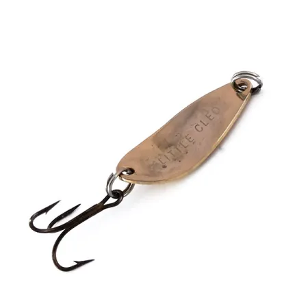 Vintage Seneca Little Cleo, 1/8oz Bronze (Brass) fishing spoon #10097
