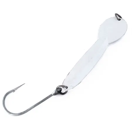 Vintage Luhr Jensen Loco Troll , 1/2oz Nickel / White fishing spoon #10100