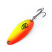 Vintage  Eppinger Dardevle Devle Dog 5200 UV, 1/4oz Orange / Yellow / Nickel fishing spoon #10103