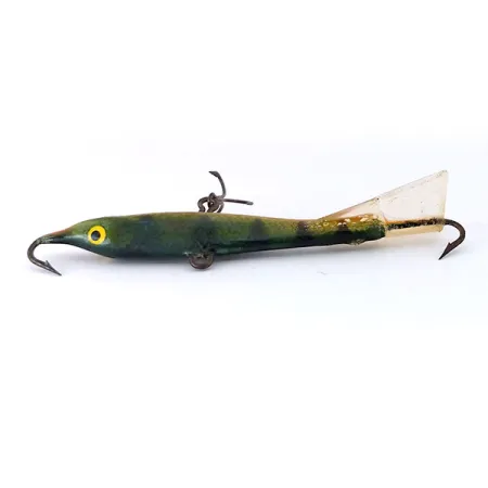 Vintage Rapala Flat Jig , 3/5oz Fire Tiger fishing spoon #10121