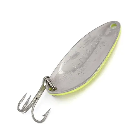 Eppinger Dardevle Devle Dog 5200 UV, 1/4oz Yellow / Red / Nickel fishing spoon #10162
