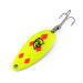  Eppinger Dardevle Devle Dog 5200 UV, 1/4oz Yellow / Red / Nickel fishing spoon #10162