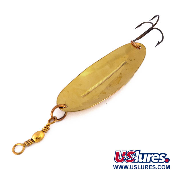 Vintage   Williams Wabler, 2/3oz Gold fishing spoon #10209