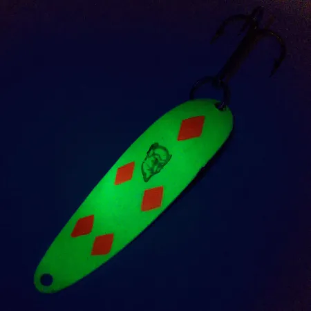 Vintage Eppinger Dardevle Cop-E-Cat 7400, 1/2oz Five of Diamonds fishing spoon #10210