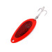  Eppinger Dardevle Devle Dog 5200 UV, 1/4oz Fluorescent Red / Nickel / Red Glitter fishing spoon #10212