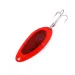 Eppinger Dardevle Devle Dog 5200 UV, 1/4oz Fluorescent Red / Nickel / Red Glitter fishing spoon #10212