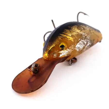 Vintage Bill Norman Little Scooper, 1/4oz Gold fishing lure #10214