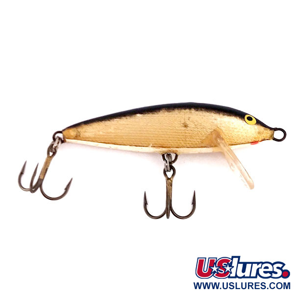 Vintage   Rapala Countdown S7, 1/4oz G (Gold) fishing lure #10215