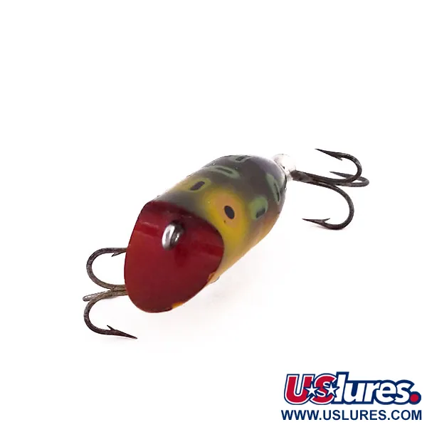 Vintage   Heddon Tiny Lucky 13, 3/16oz Frog fishing lure #10224