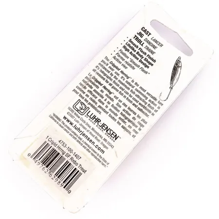 Luhr Jensen Crippled Herring Jig Lure, 1oz Rainbow Trout fishing spoon #10377