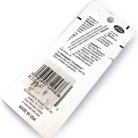 Renegade Crystalina Spoon, 2/5oz Hammered Gold / Orange fishing spoon #10239