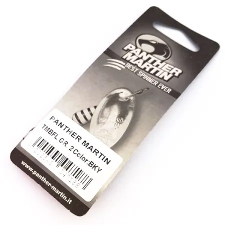 Panther Martin 2, 3/32oz Black / Yellow spinning lure #10242