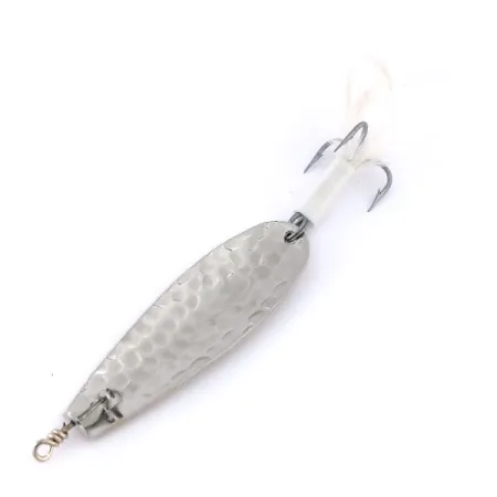 Panther Martin Svizzero Martellato con penna, 3/16oz Hammered Nickel fishing spoon #10255