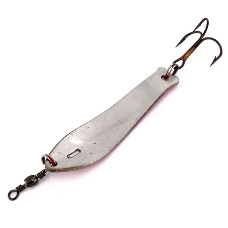 Vintage Panther Martin Lampo Pesante da Lancio, 2/5oz Nickel / Red fishing spoon #10258
