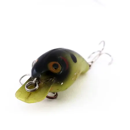 Vintage Cotton Cordell Big O, 1/4oz Green / Black fishing lure #10268