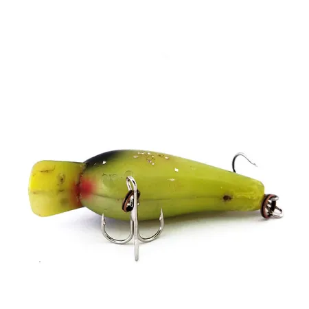 Vintage Cotton Cordell Big O, 1/4oz Green / Black fishing lure #10268