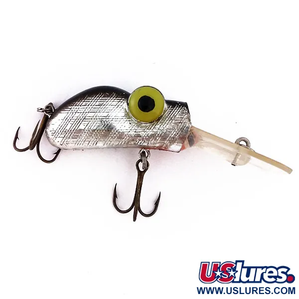 Vintage Rabble Rouser Roo-Tur , 1/3oz Silver fishing lure #10278