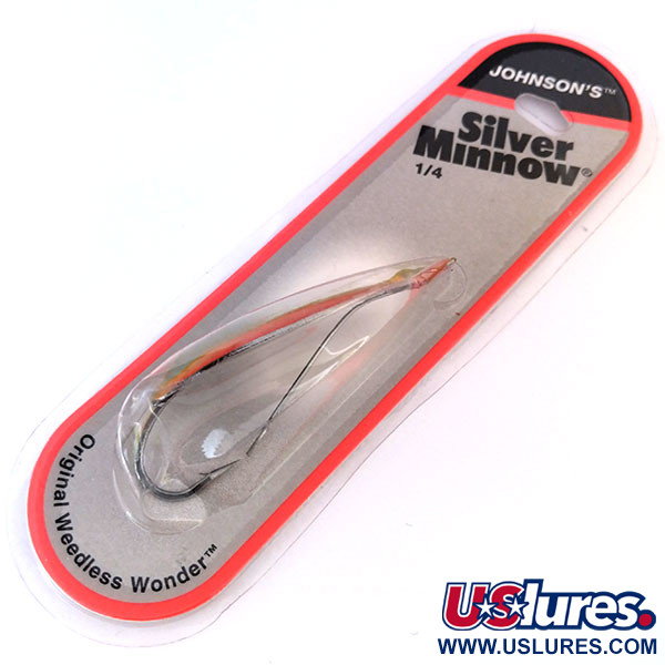   Weedless Johnson Silver Minnow, 1/4oz  fishing spoon #10281