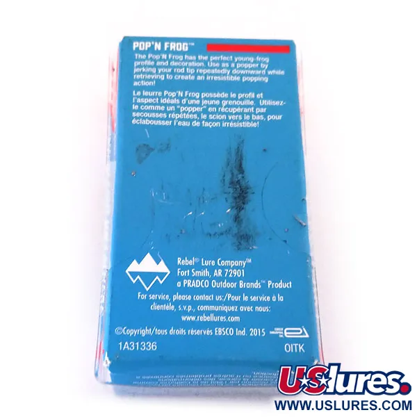 Rebel Pop'N Frog , 1/4oz fishing lure #10286