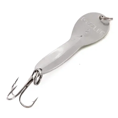 Acme Dazzler #2, 1/4oz Chartreuse / Nickel fishing spoon #10300