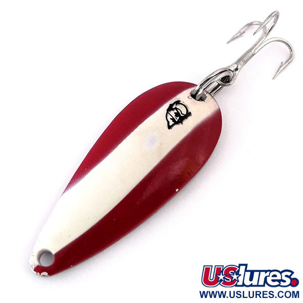 Vintage  Eppinger Dardevle Spinnie, 1/3oz Red / White / Nickel fishing spoon #10302