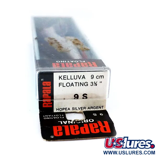 Vintage Rapala Original Floater F9, 1/8oz S (Silver) fishing lure #10319