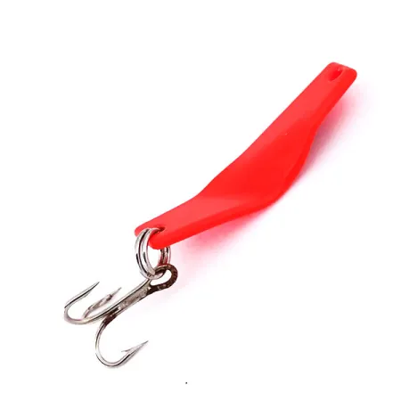 Vintage Z-RAY Lures Z-Ray Model 115, 1/8oz Fluorescent Red fishing spoon #10333