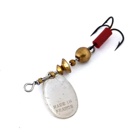 Vintage Mepps Aglia 0, 3/32oz Silver spinning lure #10339