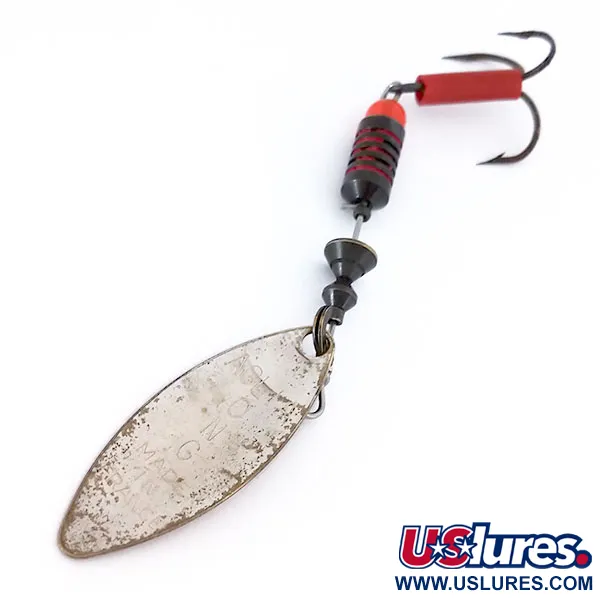 Vintage   Mepps Aglia Long 2, 1/4oz Silver spinning lure #10345