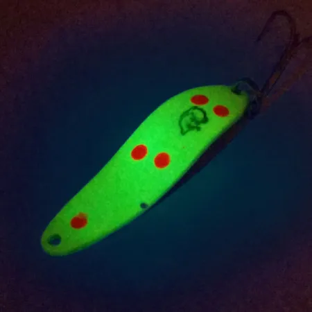 Vintage Eppinger Dardevle Cop-E-Cat 7300, 1/3oz Yellow / Red / Nickel fishing spoon #10359