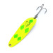 Vintage  Eppinger Dardevle Cop-E-Cat 7300 UV, 1/3oz Yellow / Green / Nickel fishing spoon #10360