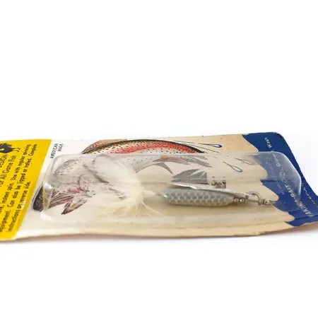 Yakima Bait Worden’s Original Rooster Tail 4, 1/4oz Silver spinning lure #10379